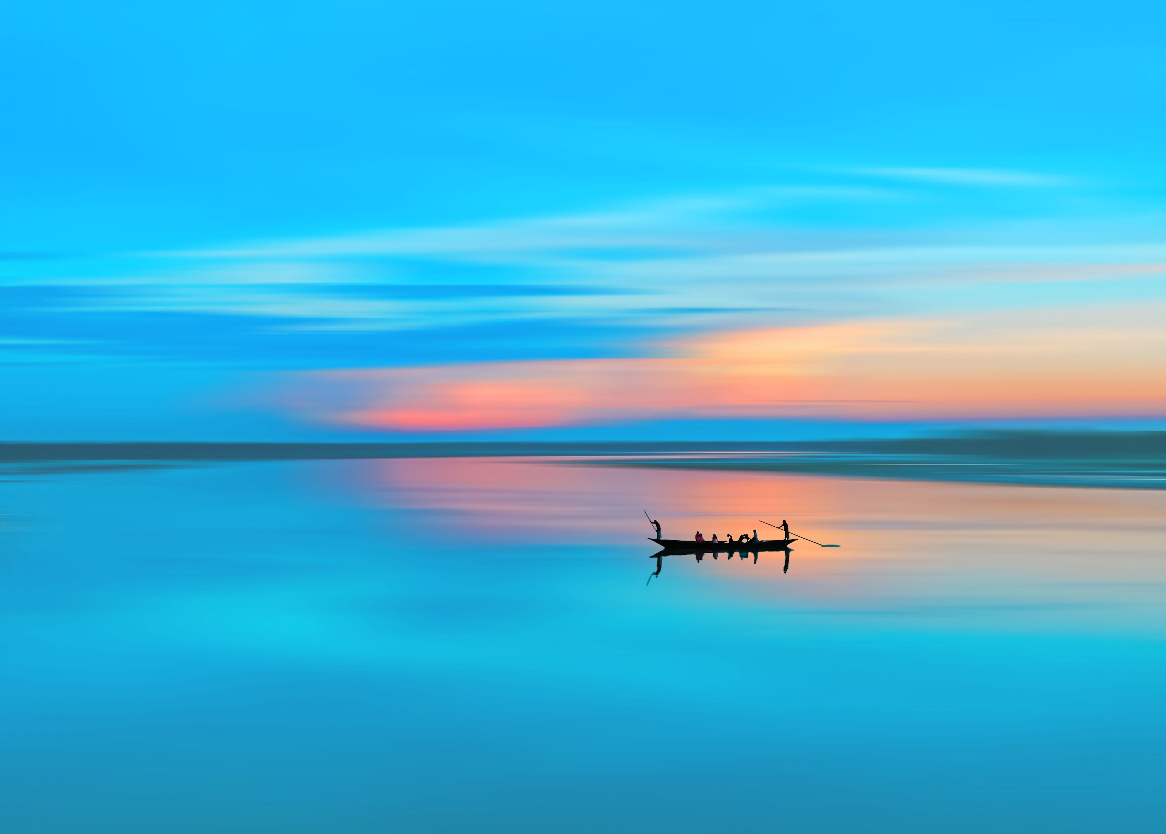 آسمان آرام شب